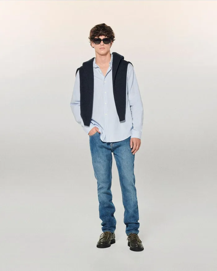 From Future Jeans Men Skinny John Jeans Dark Blue