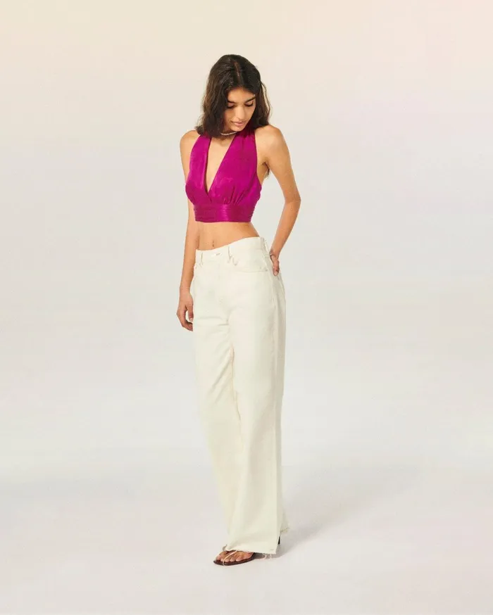 From Future Shirts TShirts and Tops Women Lenie Strap Top Rasperry Pink