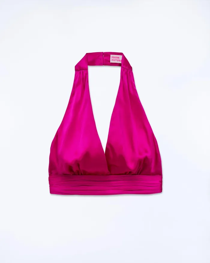 From Future Shirts TShirts and Tops Women Lenie Strap Top Rasperry Pink