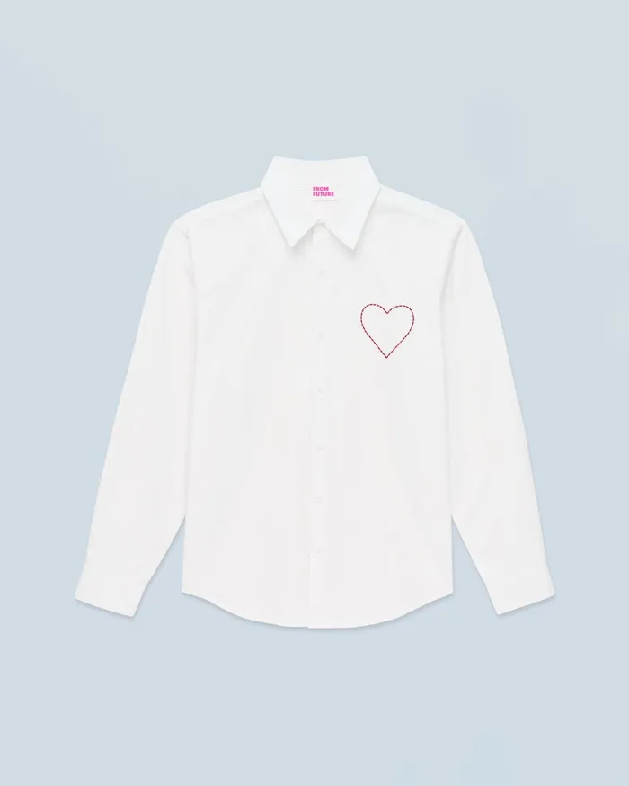 From Future Shirts TShirts and Tops Women Long Sleeve Shirt White