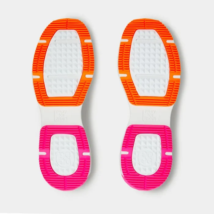 GFORE Golf Shoes Men MG4 CONTRAST GOLF SHOE Knockout Pink Shocking Orange GFORE Golf Shoes Men MG4 CONTRAST GOLF SHOE Knockout Pink Shocking Orange