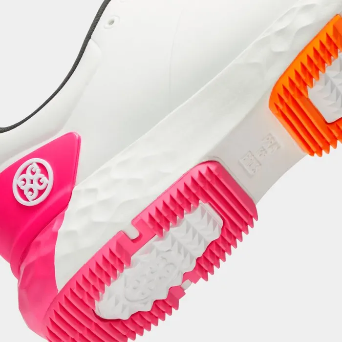 GFORE Golf Shoes Men MG4 CONTRAST GOLF SHOE Knockout Pink Shocking Orange GFORE Golf Shoes Men MG4 CONTRAST GOLF SHOE Knockout Pink Shocking Orange