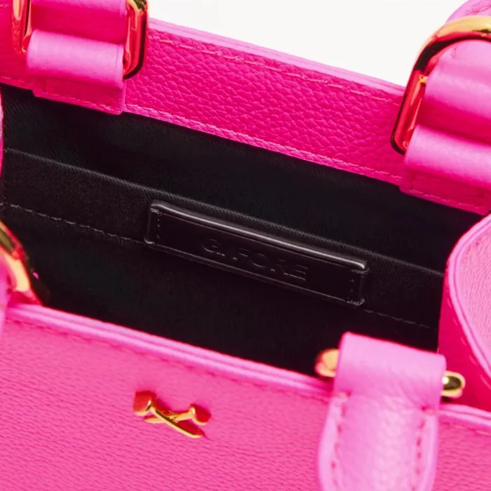 GFORE Handbags and Luggage Women METAL TEES LEATHER MINI TOTE Knockout Pink GFORE Handbags and Luggage Women METAL TEES LEATHER MINI TOTE Knockout Pink