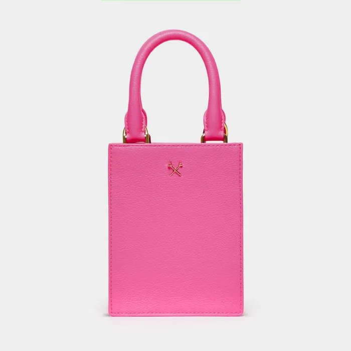 GFORE Handbags and Luggage Women METAL TEES LEATHER MINI TOTE Knockout Pink GFORE Handbags and Luggage Women METAL TEES LEATHER MINI TOTE Knockout Pink