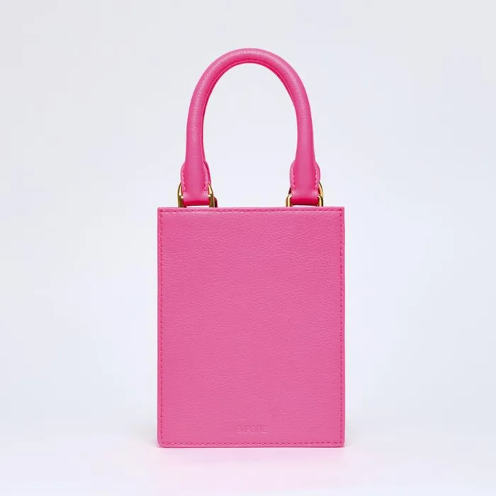 GFORE Handbags and Luggage Women METAL TEES LEATHER MINI TOTE Knockout Pink GFORE Handbags and Luggage Women METAL TEES LEATHER MINI TOTE Knockout Pink