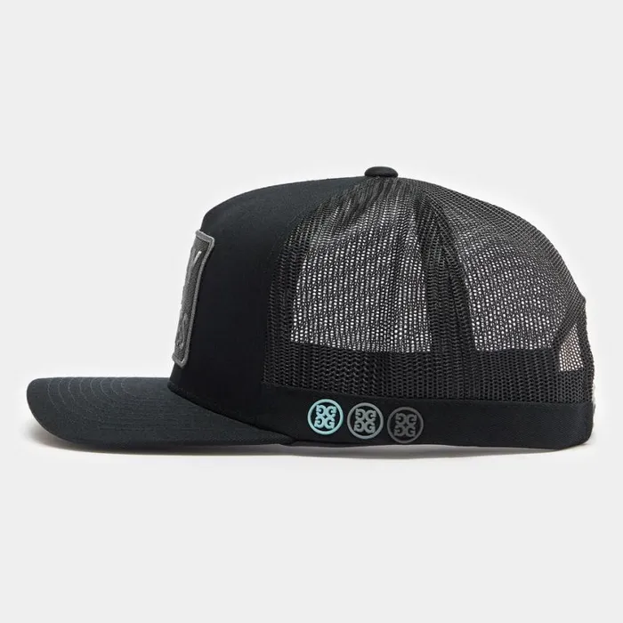 GFORE Hats Men PRAY FOR BIRDIES COTTON TWILL TRUCKER HAT Onyx