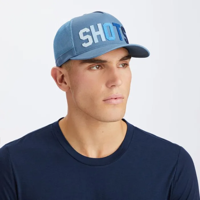 GFORE Hats Men SHOTS COTTON TWILL TRUCKER HAT Slate