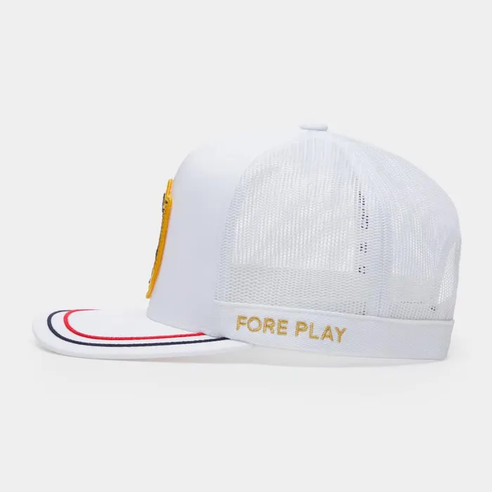 GFORE Hats MenWomen BULLION STRETCH TWILL TALL TRUCKER HAT Snow