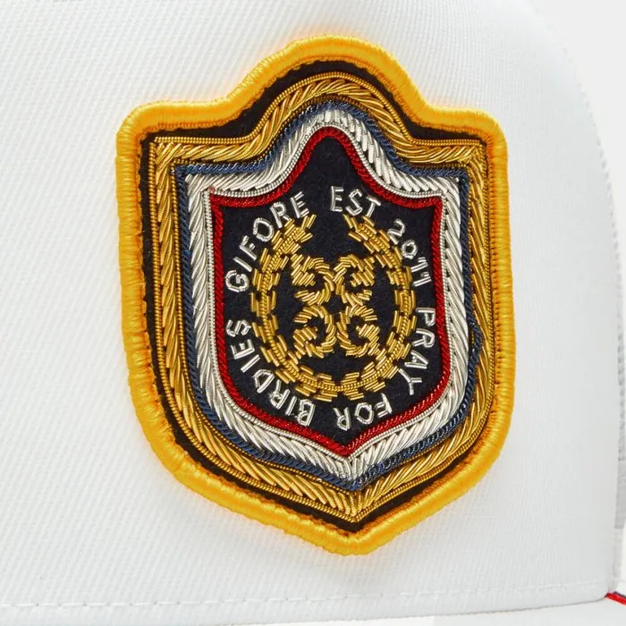GFORE Hats MenWomen BULLION STRETCH TWILL TALL TRUCKER HAT Snow