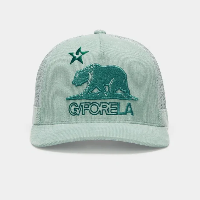 GFORE Hats MenWomen GFORE LA COTTON CORDUROY TALL TRUCKER HAT Isle