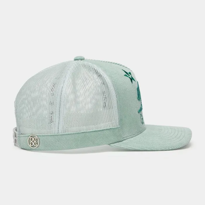 GFORE Hats MenWomen GFORE LA COTTON CORDUROY TALL TRUCKER HAT Isle
