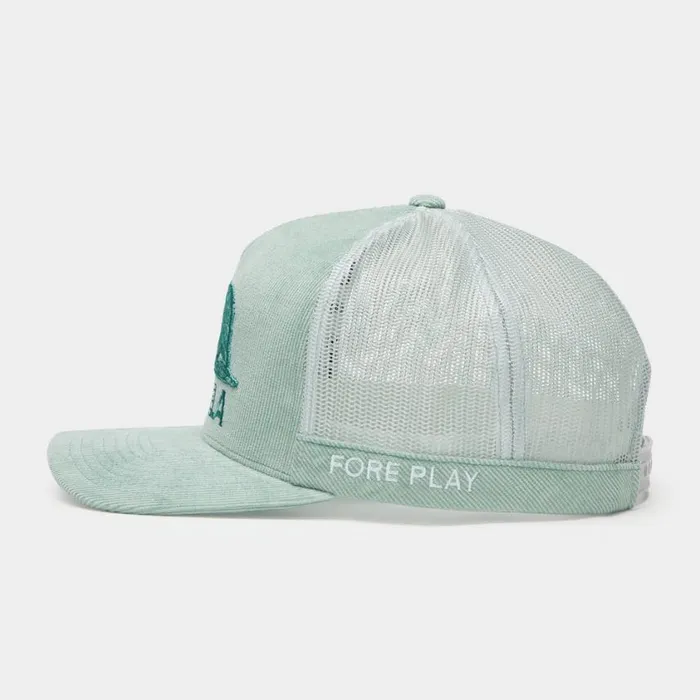 GFORE Hats MenWomen GFORE LA COTTON CORDUROY TALL TRUCKER HAT Isle