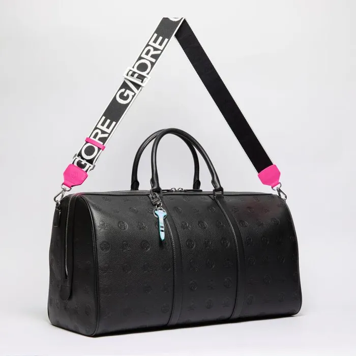 GFORE Luggage and Bags MenWomen EMBOSSED SKULL and TEES LEATHER WEEKENDER Onyx GFORE Luggage and Bags MenWomen EMBOSSED SKULL and TEES LEATHER WEEKENDER Onyx