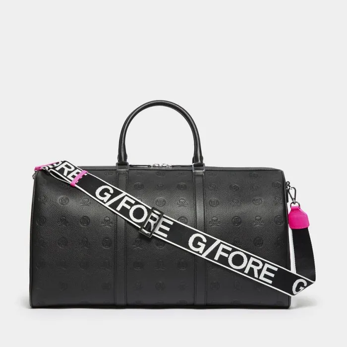 GFORE Luggage and Bags MenWomen EMBOSSED SKULL and TEES LEATHER WEEKENDER Onyx GFORE Luggage and Bags MenWomen EMBOSSED SKULL and TEES LEATHER WEEKENDER Onyx