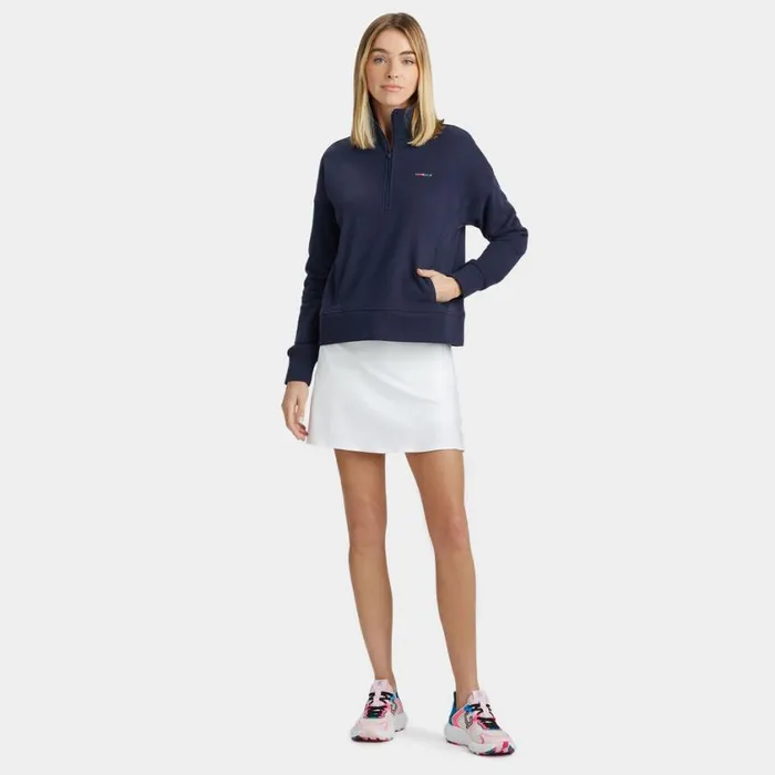 GFORE Pullovers Women I HATE GOLF FRENCH TERRY QUARTER ZIP BOXY PULLOVER Twilight