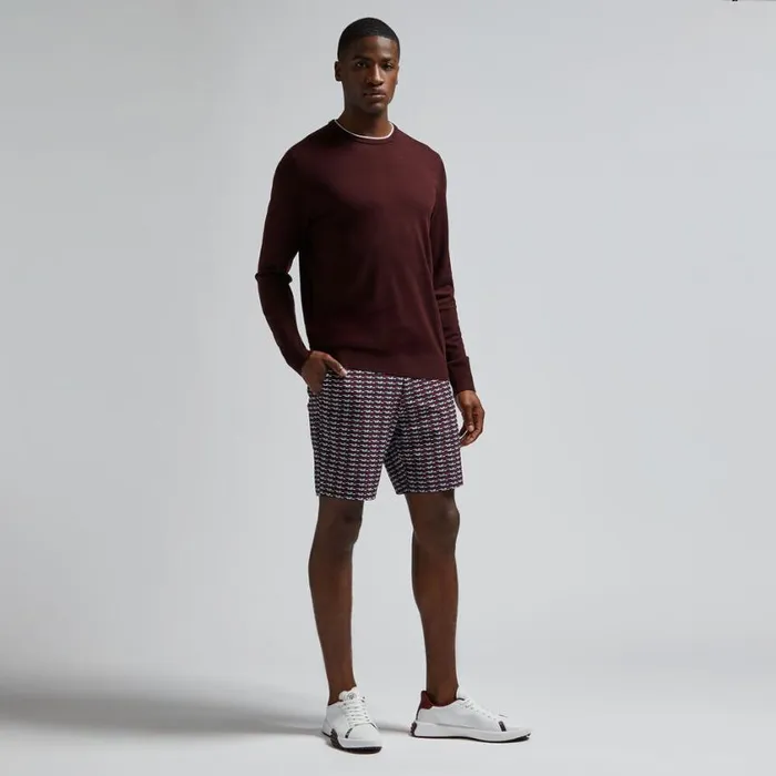 GFORE Shorts Men BRICK STRIPE MAVERICK 4WAY STRETCH SHORT Cabernet