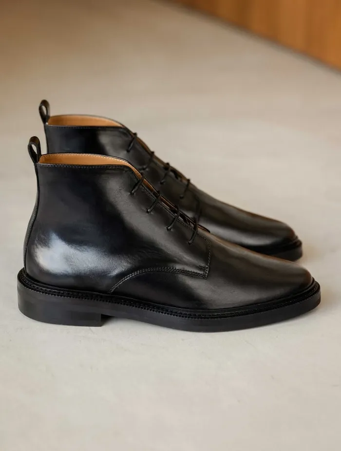 Hakel Tuxedo Black Men Bobbies Boots