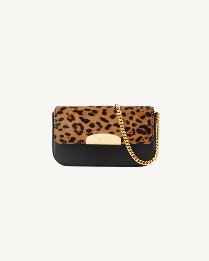 Handbags Women LE MIA CHAIN BAG Leopard Print Nili Lotan