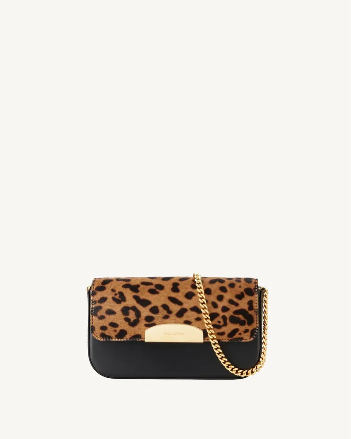 Handbags Women LE MIA CHAIN BAG Leopard Print Nili Lotan