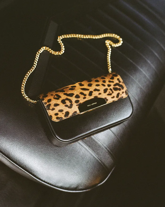 Handbags Women LE MIA CHAIN BAG Leopard Print Nili Lotan
