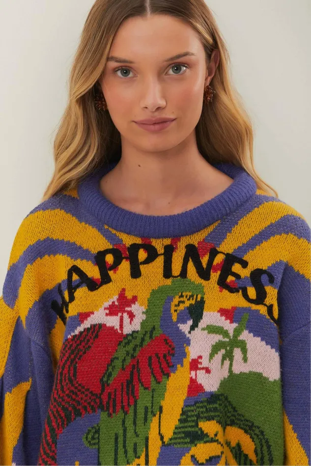 Happiness Sweater Women Farm Rio Sweaters and Sweatshirts
