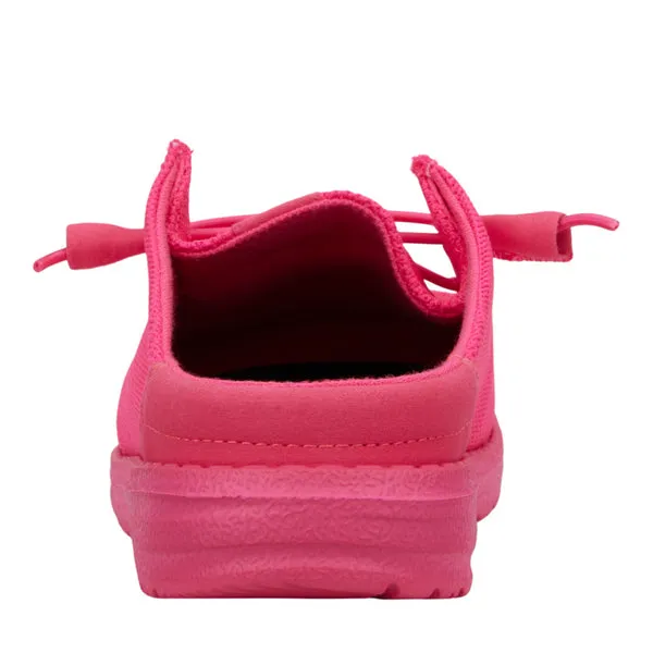 heydude Mules Apparel Wendy Slip Mono Electric Pink