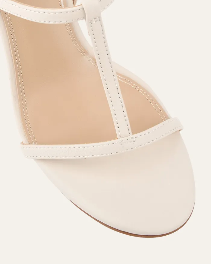 HIGH SANDALS Women jomercer Lacey high heel sandals off white leather HIGH SANDALS Women jomercer Lacey high heel sandals off white leather
