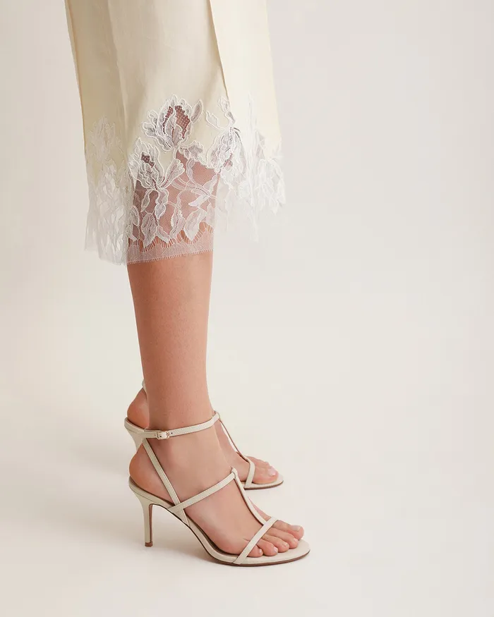 HIGH SANDALS Women jomercer Lacey high heel sandals off white leather HIGH SANDALS Women jomercer Lacey high heel sandals off white leather