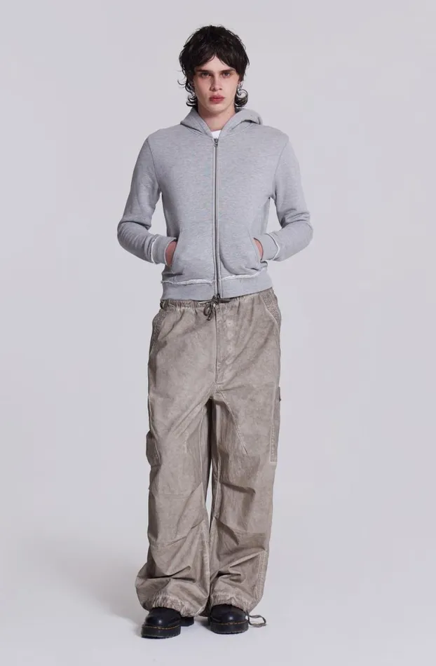 Hoodies and Sweatshirts Men Jaded London Grey Marl Mini Monster Hoodie