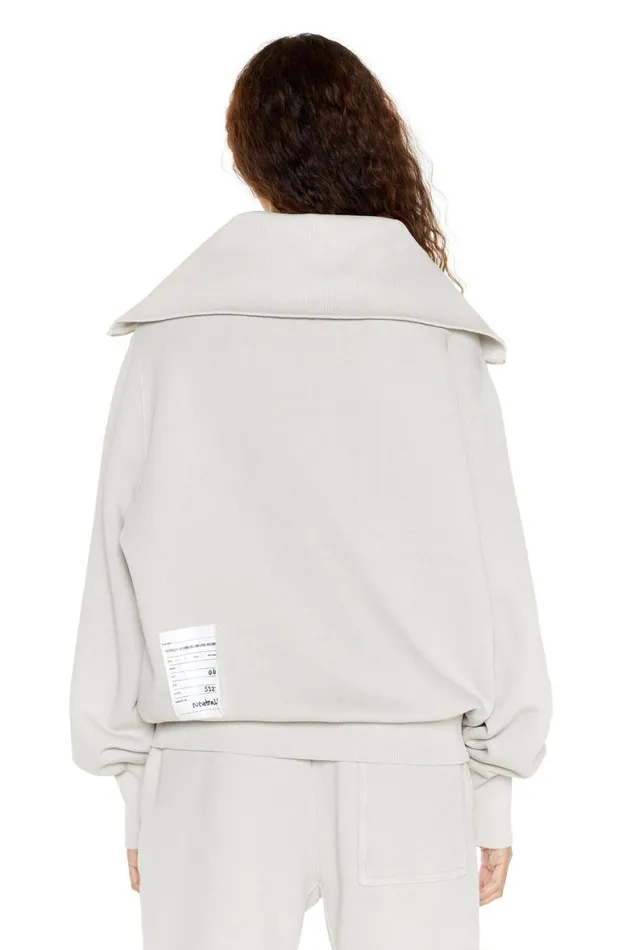 Hoodies and Sweatshirts Women Jaded London NTRLS Stone Quarter Zip Sweatshirt