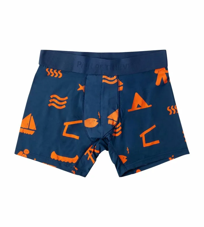 Hustle Boxer Briefs Navy Underwear 2 Pack Men Pair Of Thieves Boxer Briefs