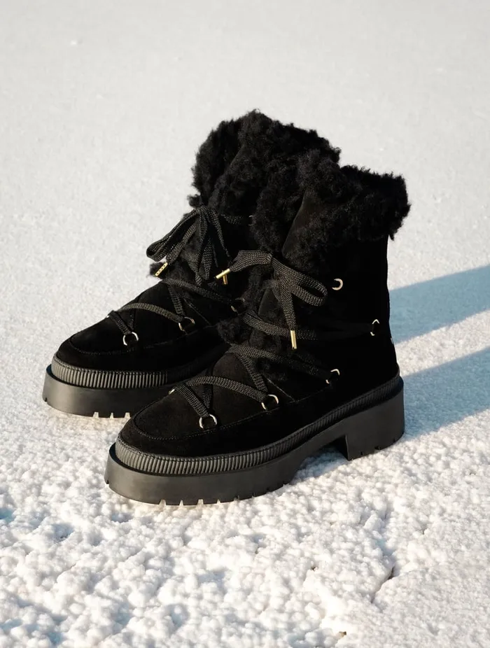 Iga Black Women Bobbies Ankle Boots