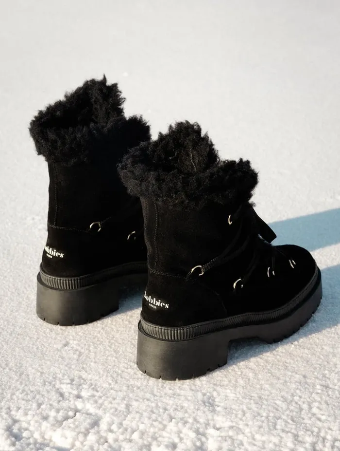 Iga Black Women Bobbies Ankle Boots