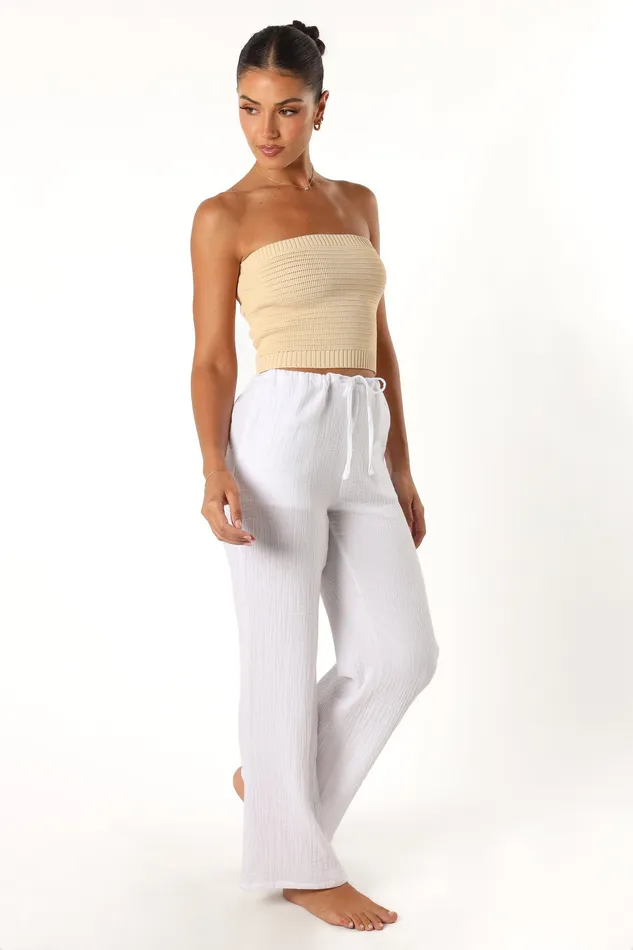 Irene Pant 8211 White White Pants petalandpup Women