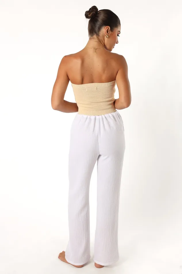 Irene Pant 8211 White White Pants petalandpup Women