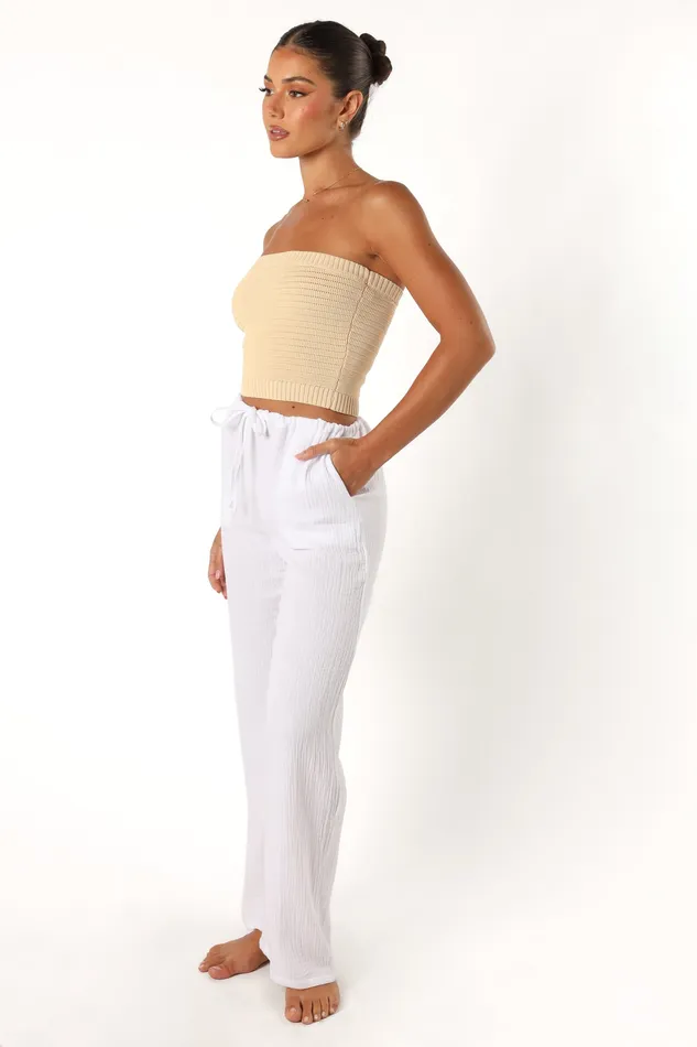 Irene Pant 8211 White White Pants petalandpup Women