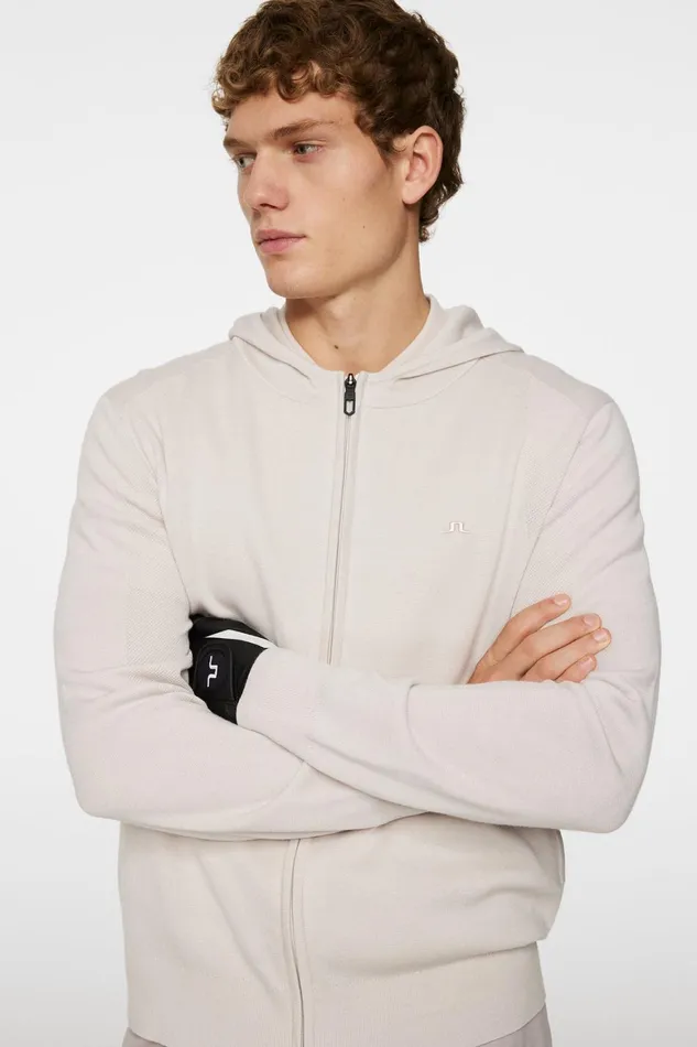 JLindeberg Cameron Hooded Knit Full Zip Men Knitwear