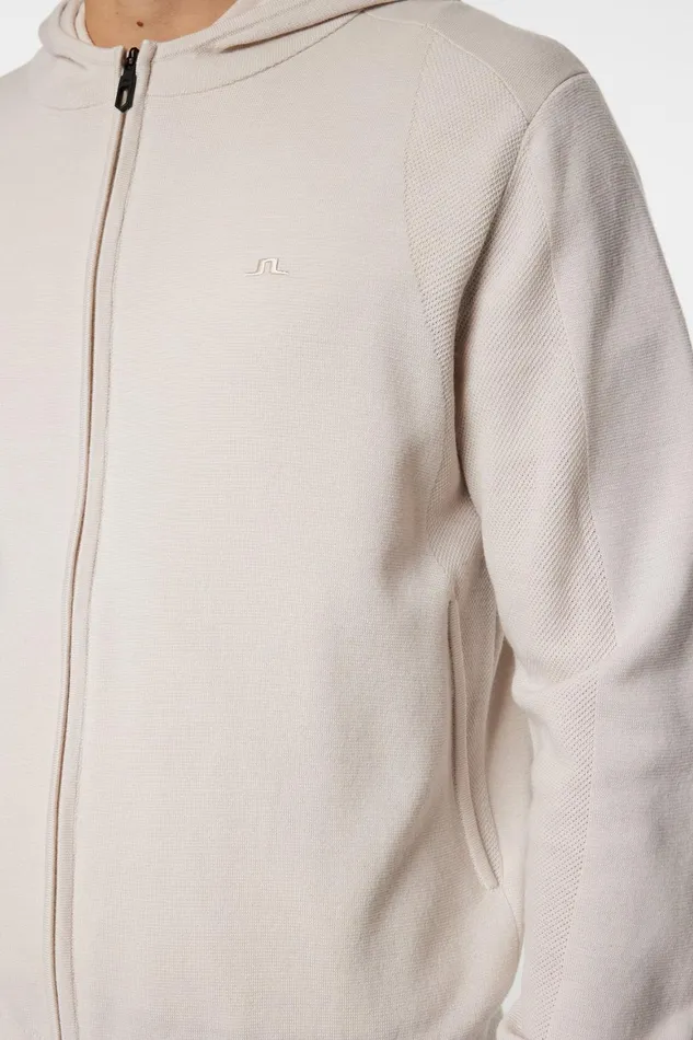 JLindeberg Cameron Hooded Knit Full Zip Men Knitwear