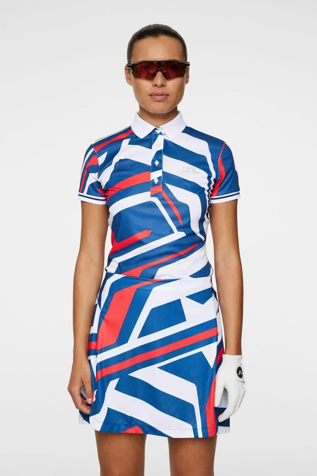 JLindeberg Felicite Print Polo Women Polo Shirts
