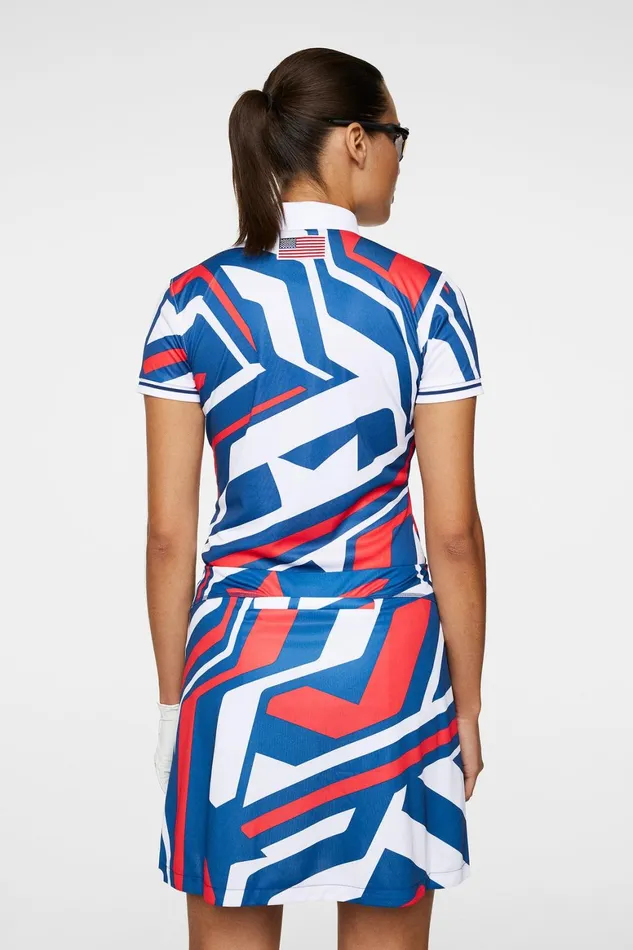 JLindeberg Felicite Print Polo Women Polo Shirts