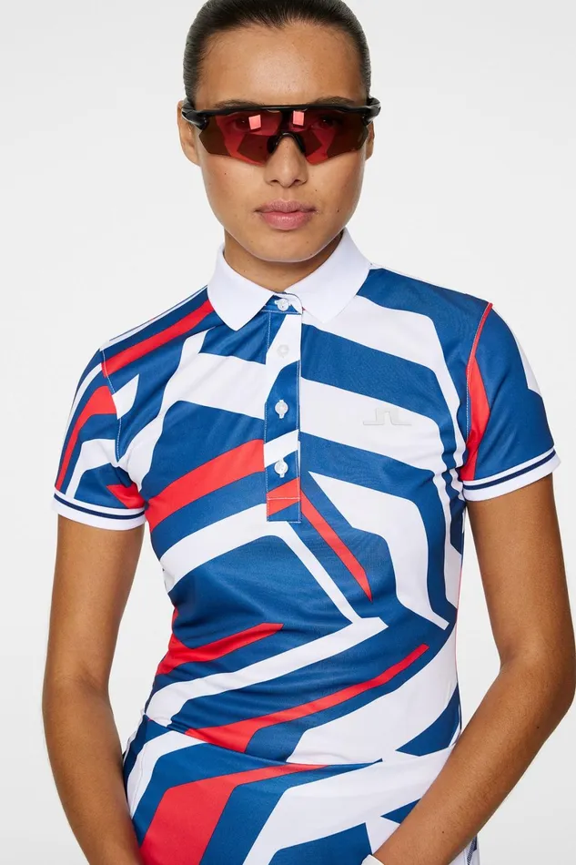 JLindeberg Felicite Print Polo Women Polo Shirts