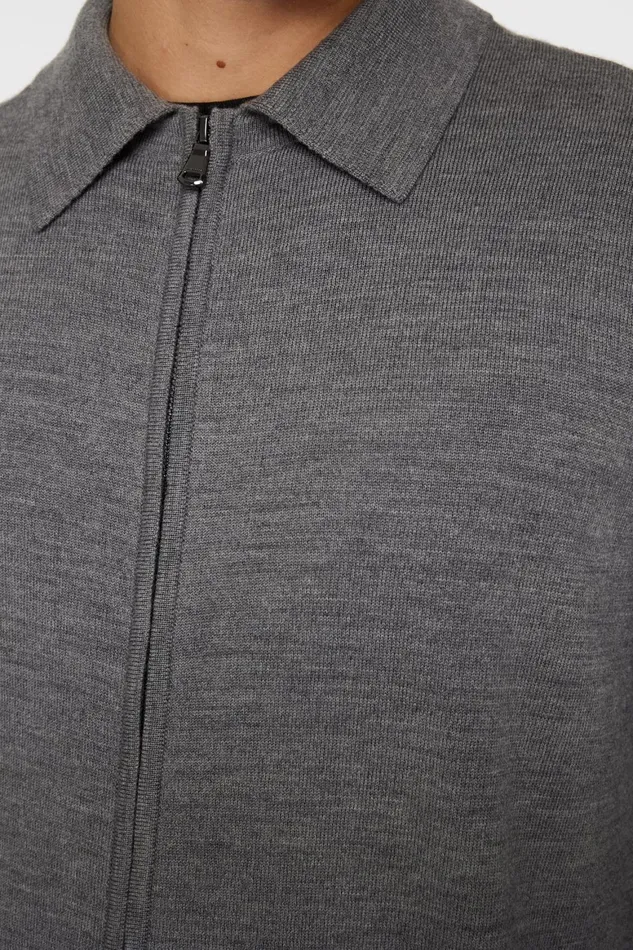 JLindeberg Kaleb Merino Zip Cardigan Men Knitwear