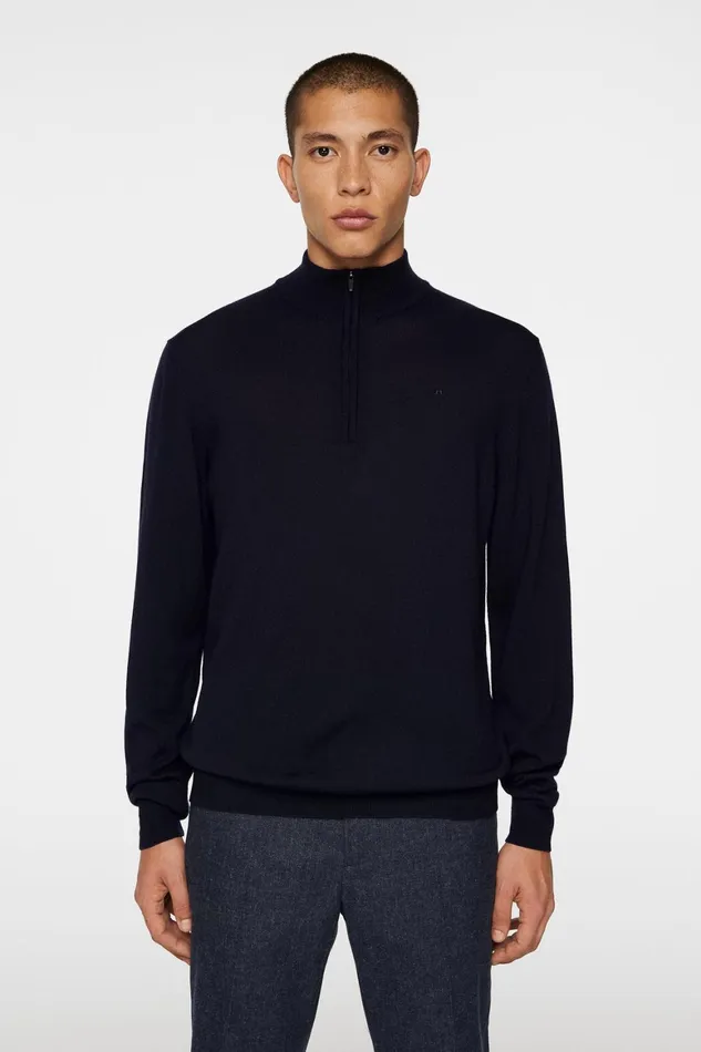 JLindeberg Kiyan Quarter Zip Sweater Men Knitwear