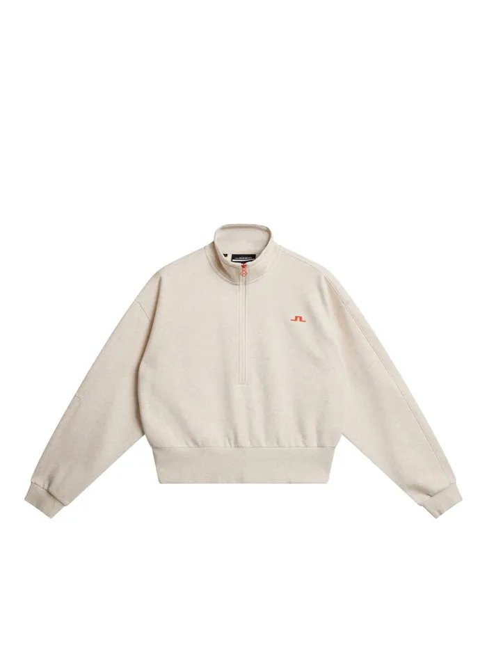JLindeberg Lucia Zip Mock Neck Women Sweaters