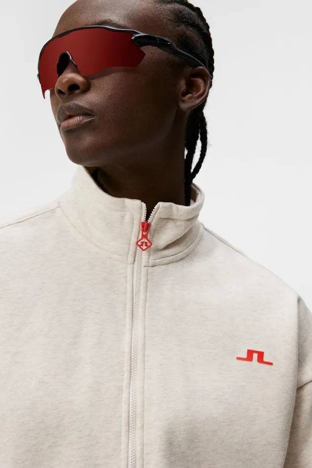 JLindeberg Lucia Zip Mock Neck Women Sweaters