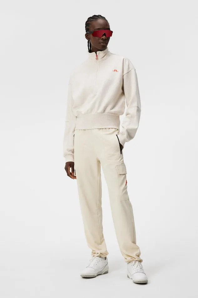 JLindeberg Lucia Zip Mock Neck Women Sweaters