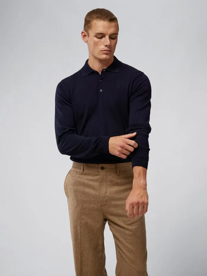 JLindeberg Noel Light Merino Polo Shirt Men Knitwear