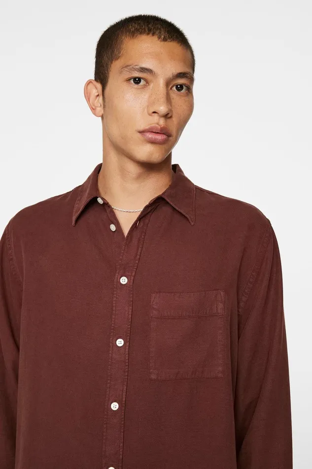 JLindeberg Reg Struct Gmd Tencel Shirt Men Shirts