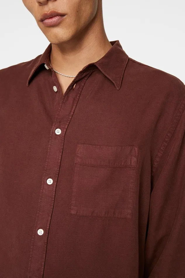 JLindeberg Reg Struct Gmd Tencel Shirt Men Shirts