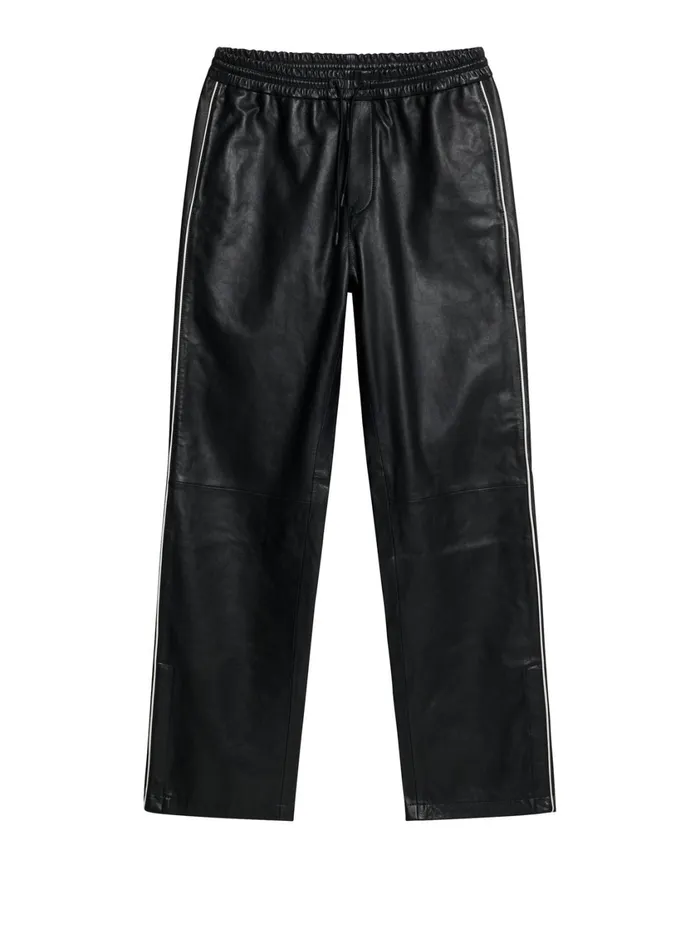 JLindeberg Santo Leather Track Pants Men Trousers